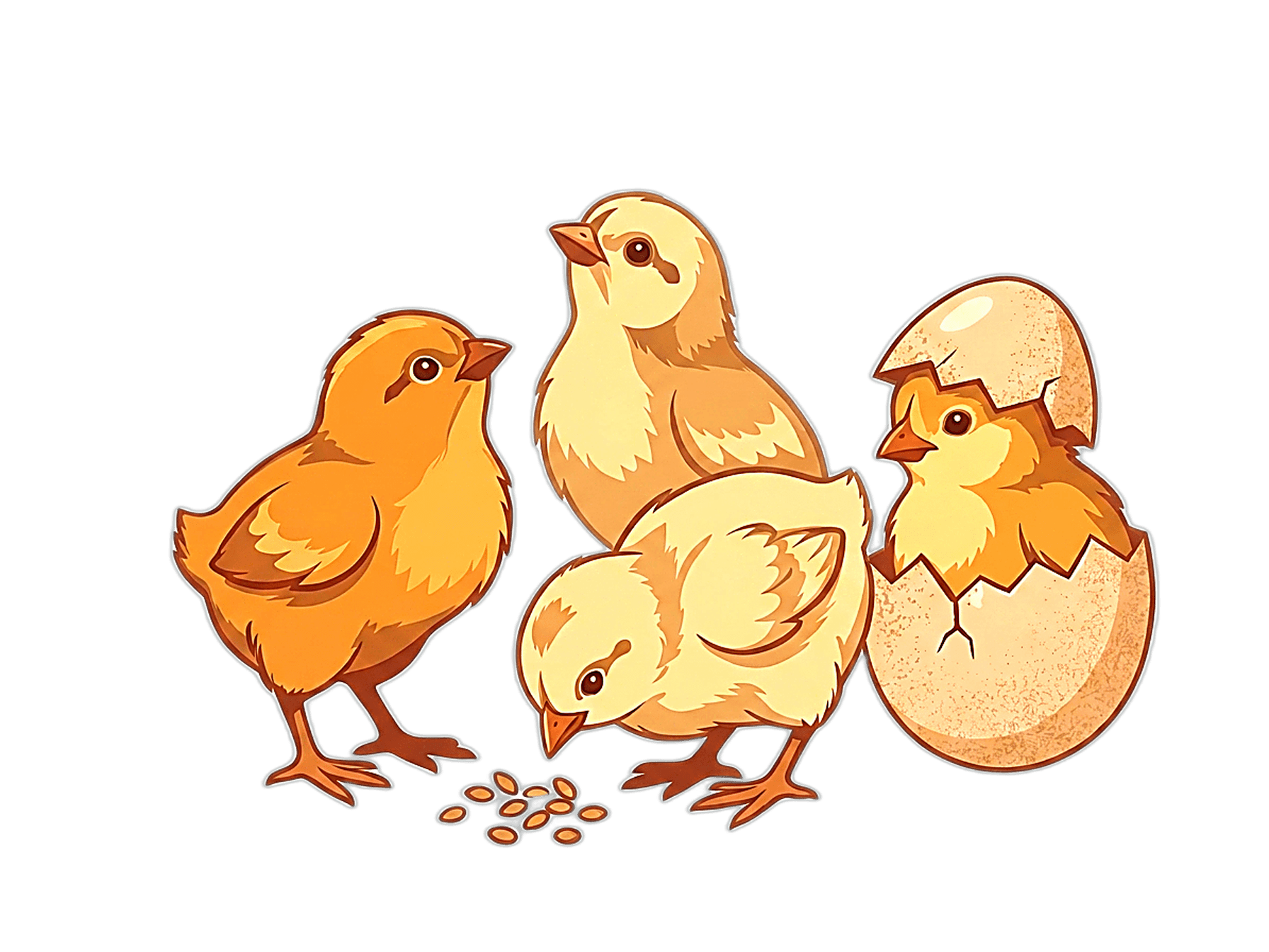 Vector KukuConnect Chick Illustration